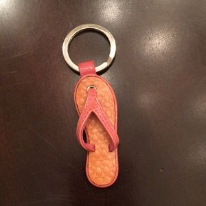 Coach patent leather keyfob